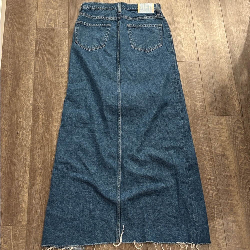 MOTHER Lickety Split Denim Maxi Skirt - Picture 7 of 7